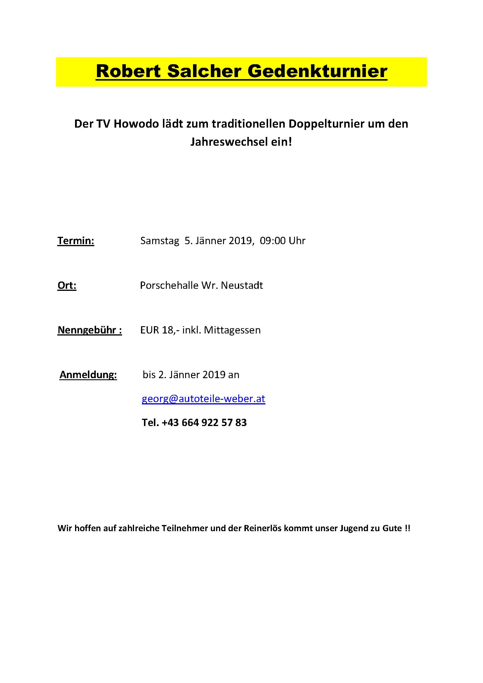 Robert Salcher Gedenkturnier